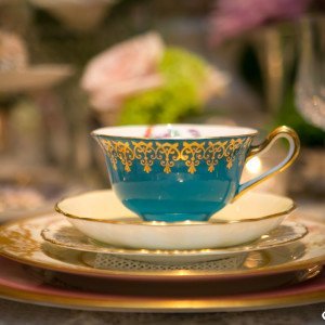 vintage fine china tea cup and saucer