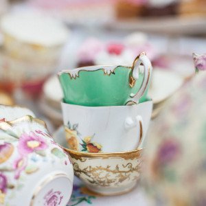 vintage fine china tea cups