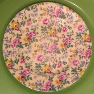 Vintage fine china plate 8 inch