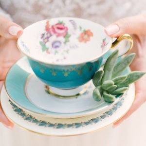 Turquoise-Teacup-Gold