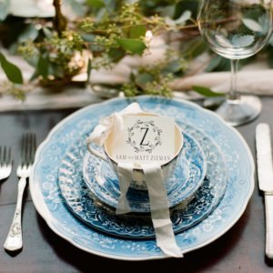 Blue and White featured on Southeastern Bride