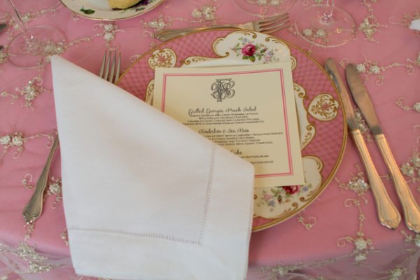dream wedding Inspiration pink place settings